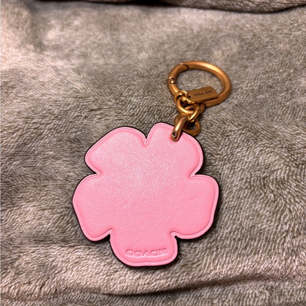 Coach Pink Rose Keychain Accessory - Picture 3 of 4